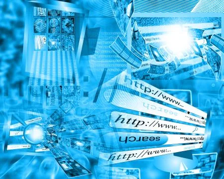 Internet Abstract Illustrazione stock