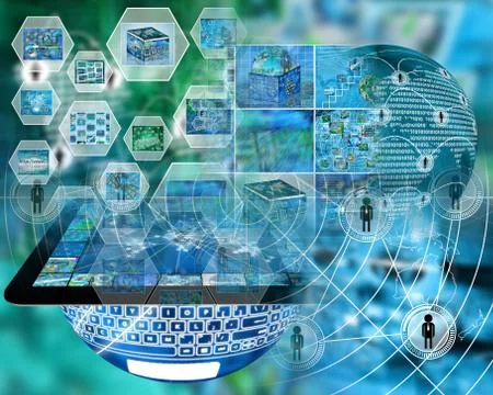 Internet abstract Stock Illustration