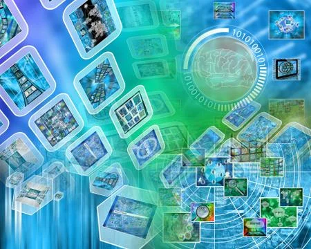 Internet abstract Stock Illustration