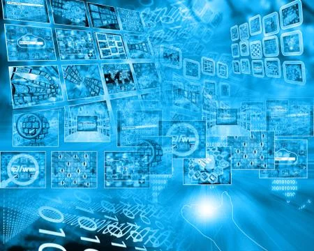 Internet abstract Stock Illustration