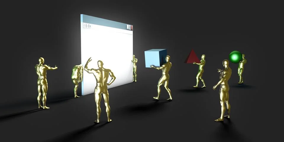 Internet Abstract Stock Illustration