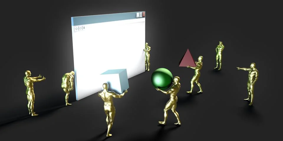 Internet Abstract Stock Illustration