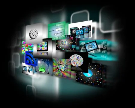 Internet abstraction Stock Illustration