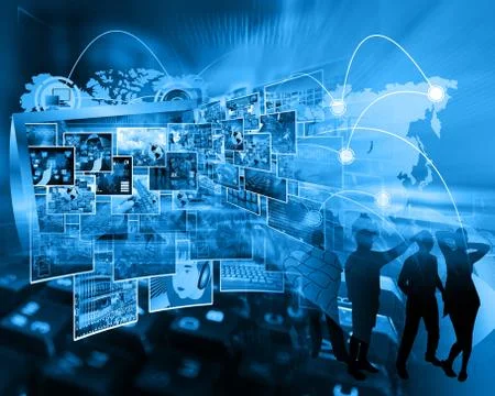 Internet abstraction イラスト素材