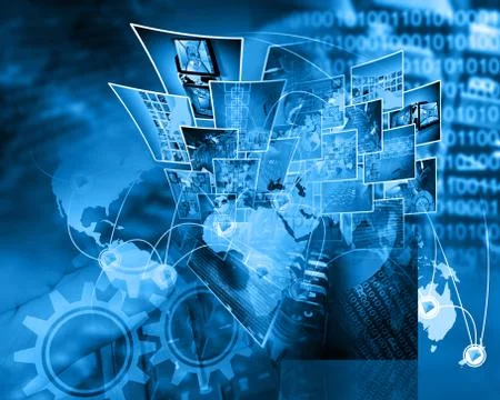 Internet abstraction Illustrazione stock