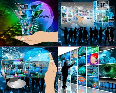 Internet abstraction イラスト素材