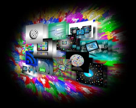 Internet abstraction Stock Illustration