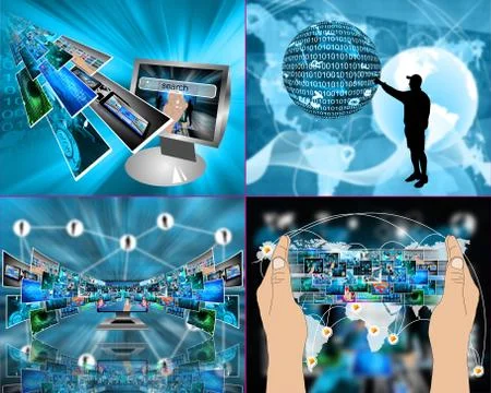 Internet abstraction イラスト素材