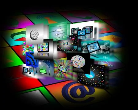 Internet abstraction 스톡 일러스트