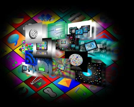 Internet abstraction イラスト素材