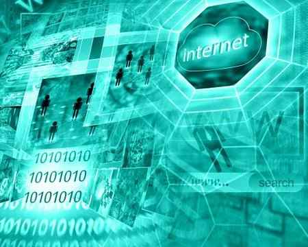 Internet abstraction Stock Illustration