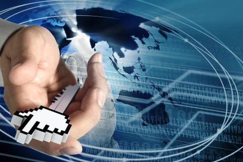 Internet access concept Stock Illustration