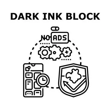 Internet ad blocking and protecting user data Stock Illustration