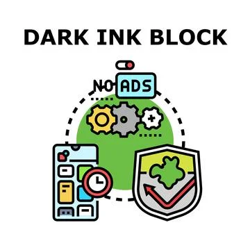 Internet ad blocking and protecting user data Stock Illustration