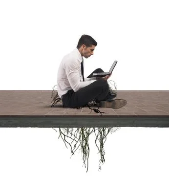 Internet addiction concept Stock Photos