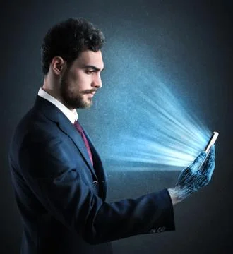 Internet addiction Stock Photos