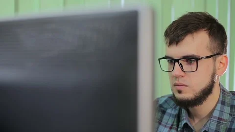 Internet Addiction Reflection Hacker Crime Cyber Terrorism Password Hacking HD Video stock 71548780