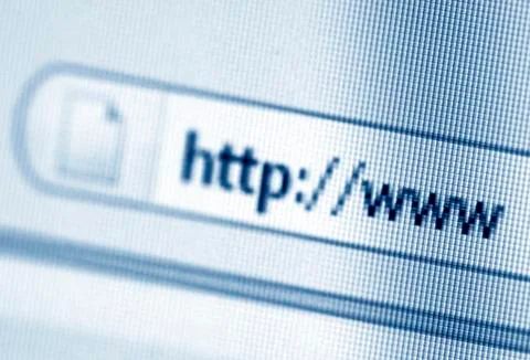 Internet address, computer screen 스톡 사진