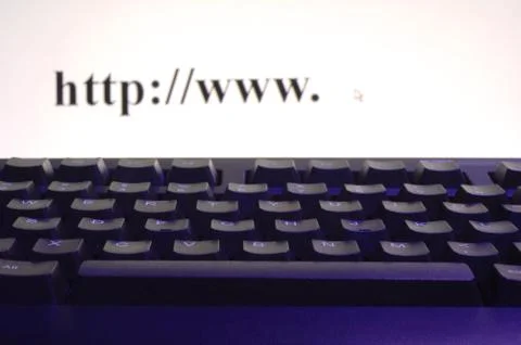 Internet address conception Stock Photos