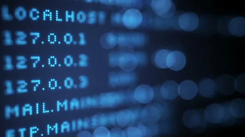 Internet administration user interface. Shallow DOF loopable 4k (4096x2304) Stock Footage 63839926