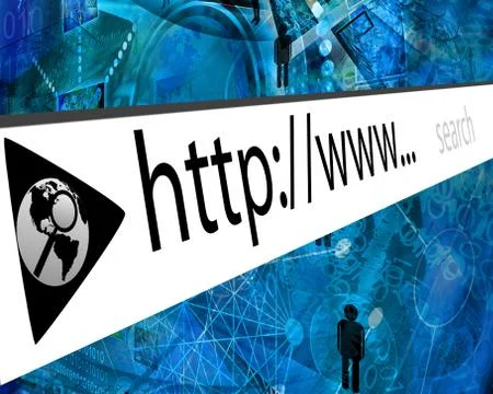 Internet adress Ilustración de archivo