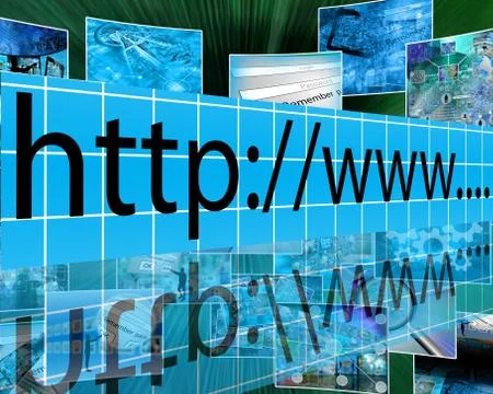 Internet adress Ilustración de archivo