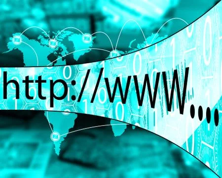 Internet adress Stock-Illustration