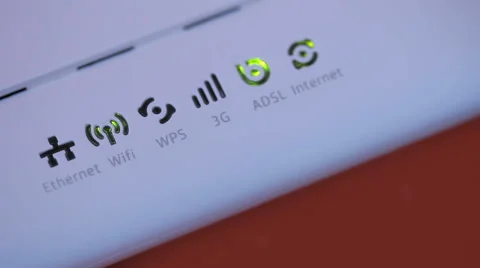 Internet ADSL router Stock Footage 55512242