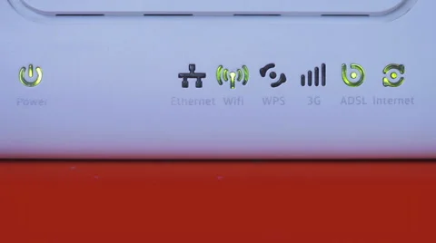Internet ADSL router Stock Footage 55512993