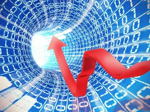 Internet analysis speed Stock Illustration