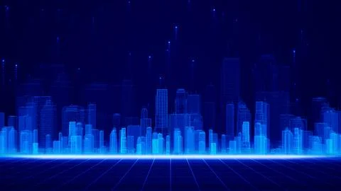 Internet and cloud computing technology Stock Illustration