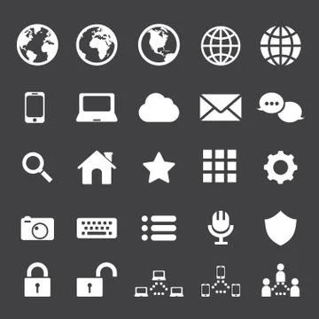 Internet and communication icon Stock Illustration