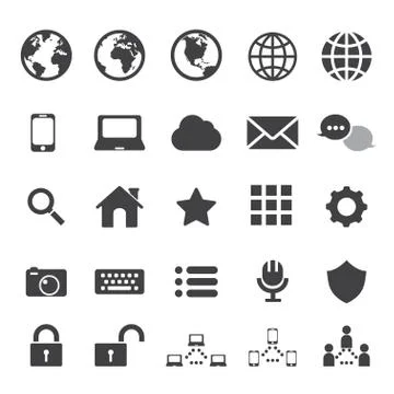 Internet and communication icon Stock Illustration