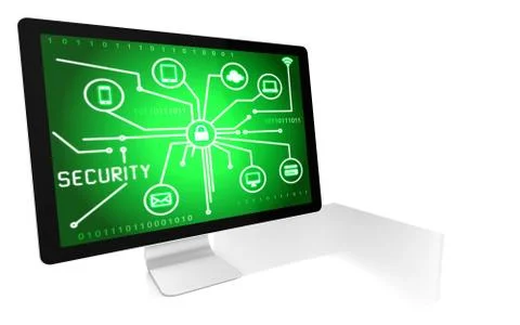 Internet and computer security concept Stock Illustration