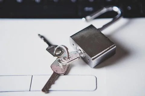 Internet and computer security concept. Stock Photos