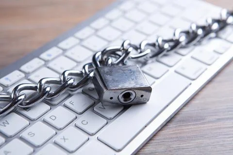 Internet and computer security concept. Stock Photos