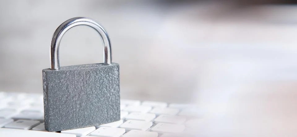 Internet and computer security concept. Stock Photos