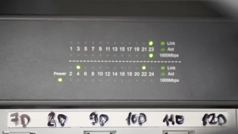 Internet and ethernet devices for combining various industrial equipment into a Stock Footage 211415648