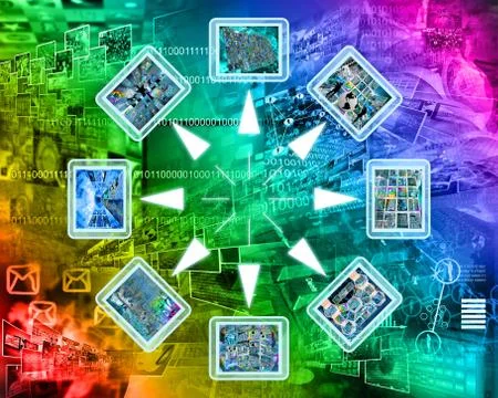 Internet and high-tech Illustrazione stock