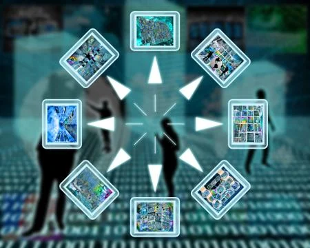 Internet and high-tech Stockillustratie