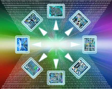 Internet and high-tech Stockillustratie