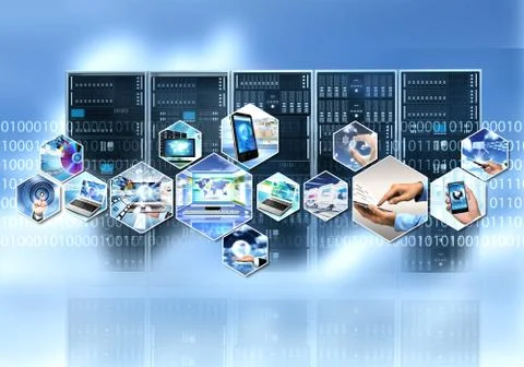 Internet and information technolgy Stock Illustration