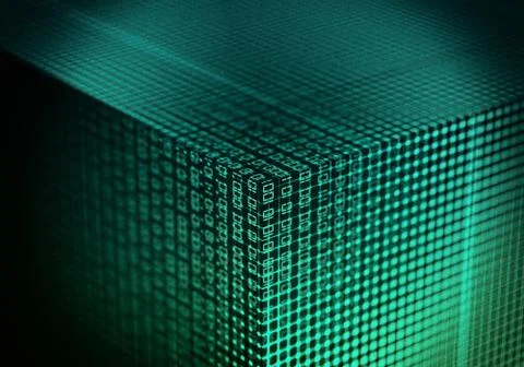 Internet and information technology data shape Stock-Illustration