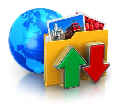 Internet and media technologies concept Stock Illustration