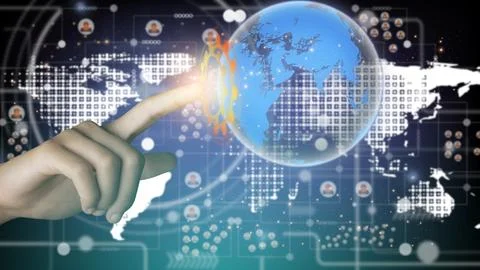 Internet and networking concept. Stock Photos