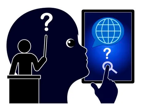Internet and School Illustrazione stock