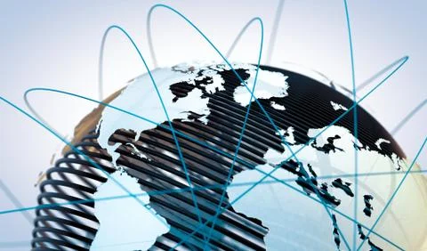 Internet and telecommunication Stock Illustration