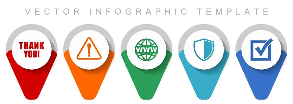 Internet and webdesign pointer collection, miscellaneous icons such as warnin イラスト素材