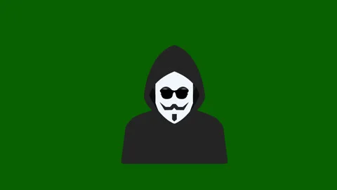 Internet anonymity animation icon Stock Footage 276905984