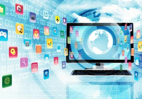 Internet application Stock-Illustration